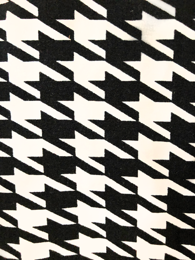 B&W Trouser w/ Yellow Fringe